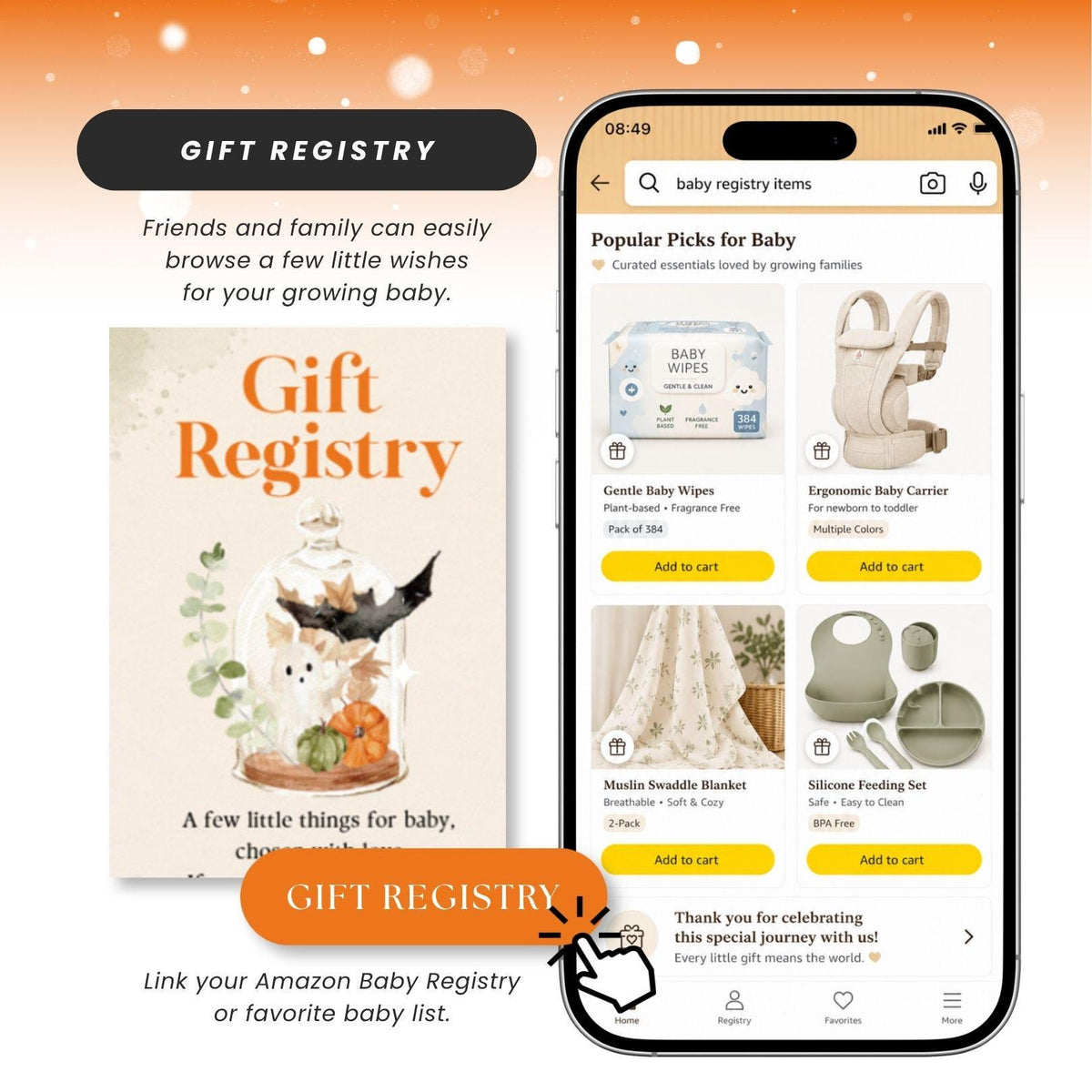 Little Boo is almost due Invitation Website Template - Canva website invitation template with RSVP, image 8