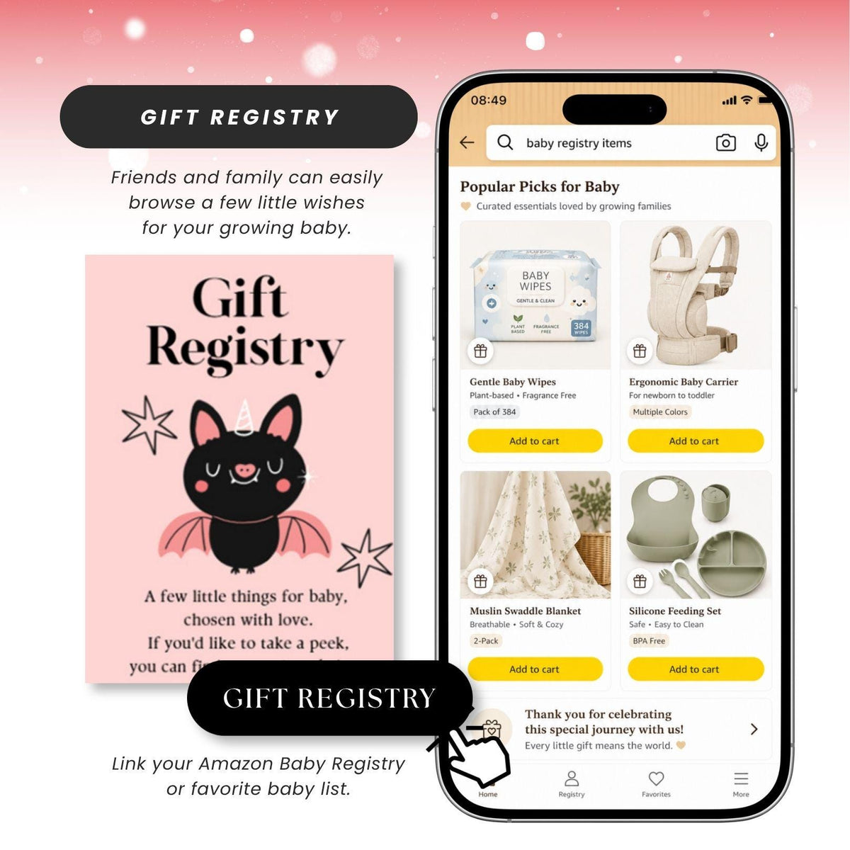 A Little Boo Is Almost Due Baby Shower Invitation Website Template - Canva website invitation template with RSVP, image 8