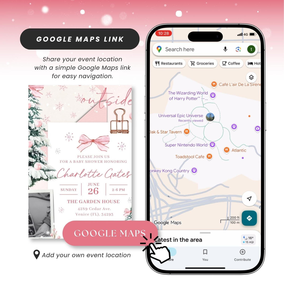Baby its Cold Outside Baby Shower - Canva website invitation template with RSVP, image 7