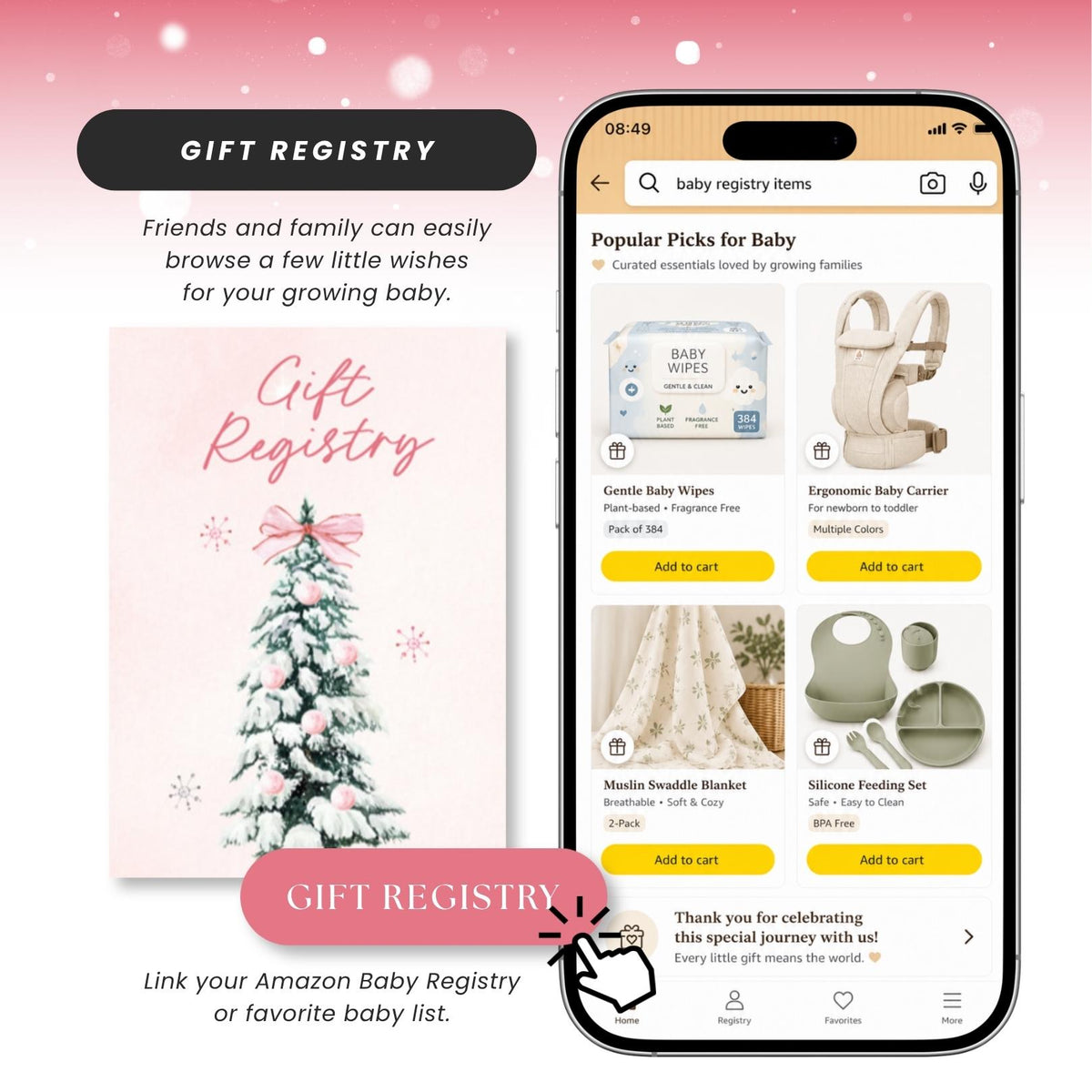 Baby its Cold Outside Baby Shower - Canva website invitation template with RSVP, image 8