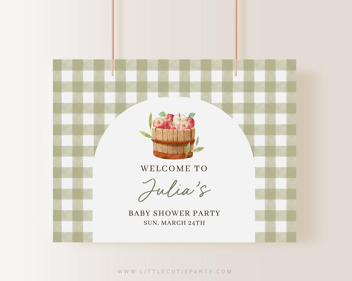 Editable Apple of Our Eye Banner APPBS002 - image 1